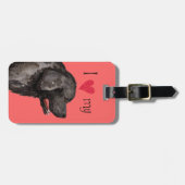 アイラブマイニューファンドランド ラゲッジタグ (正面横)