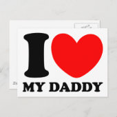 アイラブマイパパ ポストカード (正面/裏面)