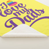 アイラブマイパパ- LGBTQ父の日のプライド シェルパブランケット (3/4)