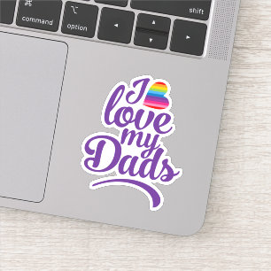 アイラブマイパパ- LGBTQ父の日のプライド シール