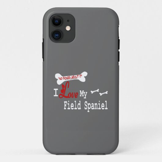 アイラブマイフィールドスパニエル犬 Case-Mate iPhoneケース (裏面)