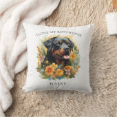 アイラブマイロットワイラーフローラドッグポートレート クッション (ブランケット)