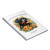 アイラブマイロットワイラーフローラドッグポートレート ノートブック (右側)