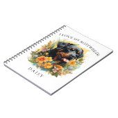 アイラブマイロットワイラーフローラドッグポートレート ノートブック (左側)