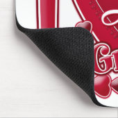 アイラブマイ孫レッドハート マウスパッド (コーナー)