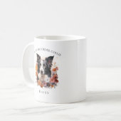 アイラブマイ縁どコリーフローラポートレート コーヒーマグカップ (正面左)