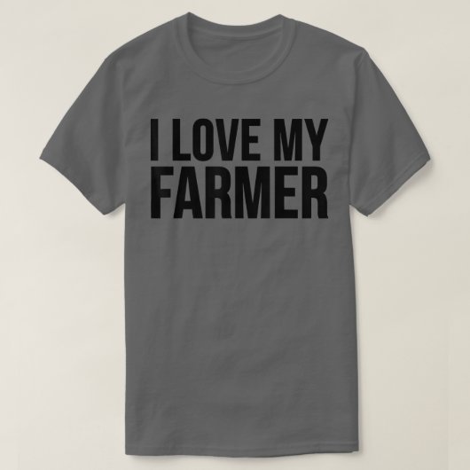 アイラブマイ農家おもしろい農業 Tシャツ (デザイン正面)