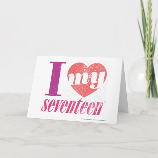 アイラブマイ17ピンク カード (正面)
