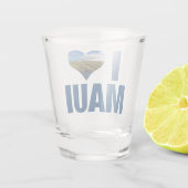 アイラブマウイハワイかわいいハワイアンバケーション ショットグラス (裏面)