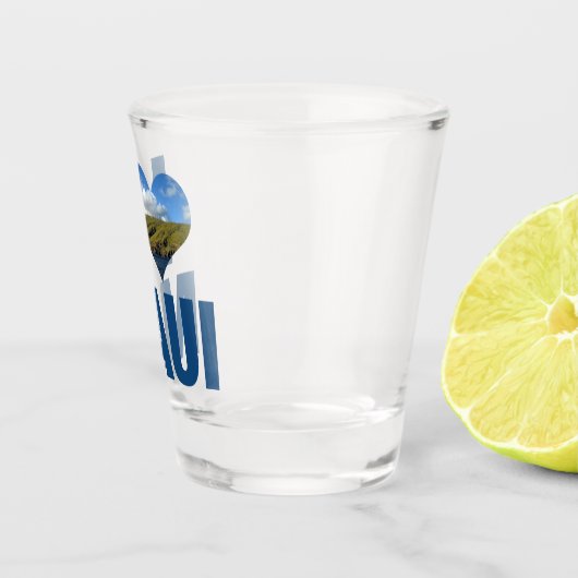 アイラブマウイハワイかわいいハワイアンバケーション ショットグラス (右)