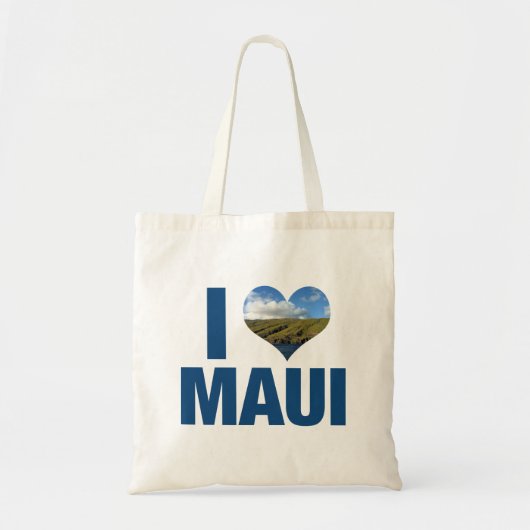 アイラブマウイハワイかわいいハワイアンバケーション トートバッグ (正面)