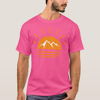 アイラブマウンテンズサンセット3アクティブ Tシャツ