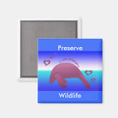 アイラブマナティー マグネット (正面/裏面)