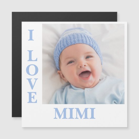 アイラブミミタイポグラフィフォト磁気カード (正面/裏面)