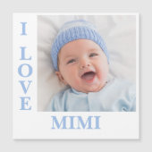 アイラブミミタイポグラフィフォト磁気カード (正面)