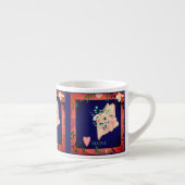 アイラブメインハート縁どフローラ | エスプレッソカップ (右)