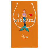 アイラブメルメイズデザイン-抱き枕 – 小 スモールペーパーバッグ (裏面)