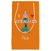 アイラブメルメイズデザイン-抱き枕 – 小 スモールペーパーバッグ (正面)