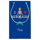 アイラブメルメイズデザイン-抱き枕 – 小 スモールペーパーバッグ (裏面)