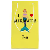 アイラブメルメイズデザイン-抱き枕 – 小 スモールペーパーバッグ (正面)