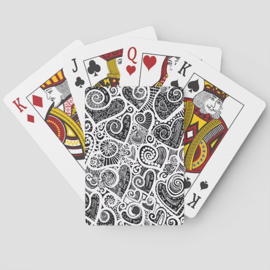 アイラブユア抽象芸術スクラッチアートデザイン トランプ (裏面)