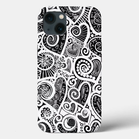 アイラブユア抽象芸術スクラッチアートデザイン Case-Mate iPhoneケース (裏面)