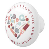 アイラブユユー縫い量裁縫テーマ セラミックノブ (右)