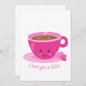 アイラブユーアラテ 招待状 (正面/裏面)