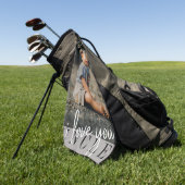 アイラブユーアンクルカスタム  ゴルフタオル (グリーン)