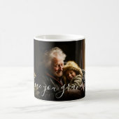 アイラブユーグランドパビューティフル写真テンプレート文字 コーヒーマグカップ (中央)