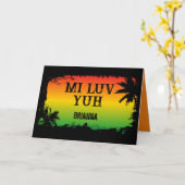 アイラブユージャマイカラスタ カード (黄色い花)