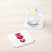 アイラブユーチケット紙コースター ペーパーコースター (インサイチュ)