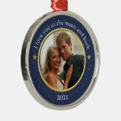 アイラブユートゥザムーンアンドバックフォトオーナメント メタルオーナメント (右)