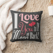アイラブユートゥザムーンアンドバックミックスタイポグラフィ クッション (ブランケット)