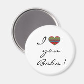 アイラブユーババウクライナフォークアート マグネット (正面/裏面)