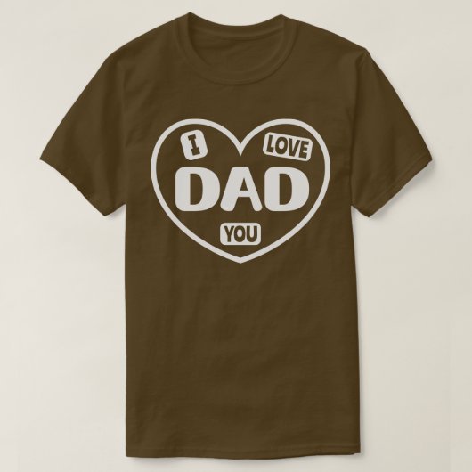 アイラブユーパパ Tシャツ (デザイン正面)