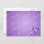 アイラブユーパープル ポストカード (正面/裏面)