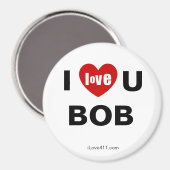 アイラブユーボブ冷蔵庫用マグネット マグネット (正面/裏面)