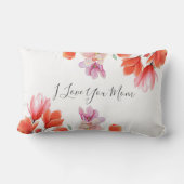 アイラブユーマムコーラルフローラ誕生祝い ランバークッション (裏面)