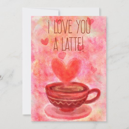 アイラブユーラテバレンタインデイカード シーズンカード (正面)