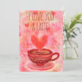 アイラブユーラテバレンタインデイカード シーズンカード (スタンド正面)