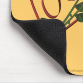 アイラブユーレッドバラスハートフラワーマウスパッド マウスパッド (コーナー)