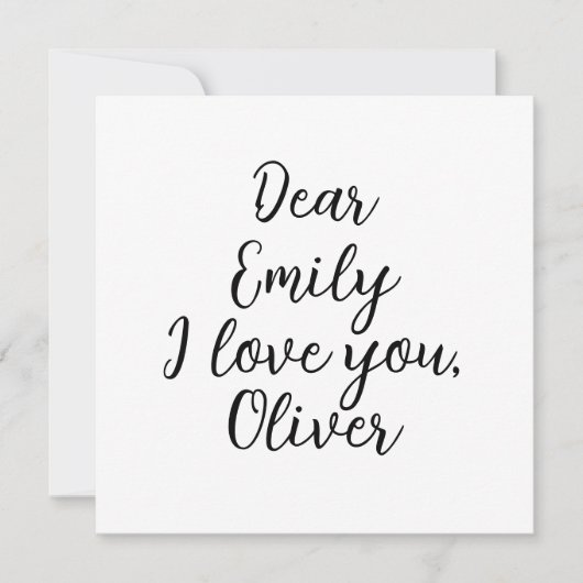 アイラブユー文字テンプレート (正面)