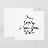 アイラブユー文字テンプレート (正面/裏面)