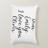 アイラブユー文字テンプレート アクセントクッション (裏面(縦))