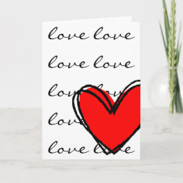 アイラブユー赤いハート シーズンカード