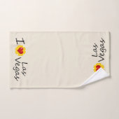 アイラブラスベガストランプのポーカーチップ バスタオルセット (ハンドタオル)