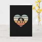 アイラブレスリングレトロハート カード (黄色い花)