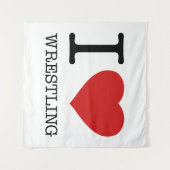 アイラブレスリング タペストリー (正面(横))