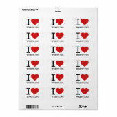 アイラブレスリング ラベル (フルシート)